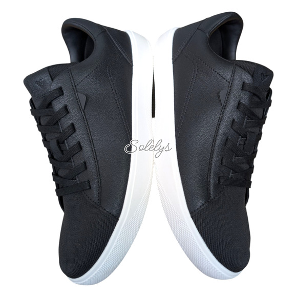 Vessi Soho Womens 9 Black White Low Top Waterproof Vegan Leather Casual Sneaker - Picture 10 of 12